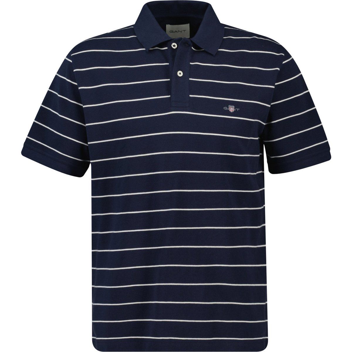 Gestreiftes Bio-Baumwoll-Piqué-Poloshirt