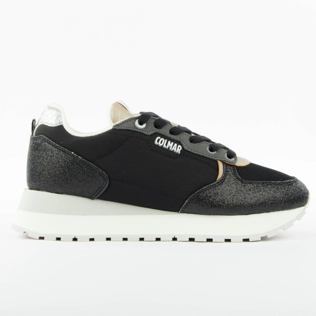 Schwarze modische Sneaker mit Glitzerdetail