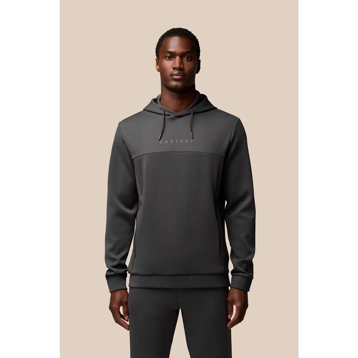 Castore Scuba Hoody aus Polyester für Herren, grauer Kapuzenpullover