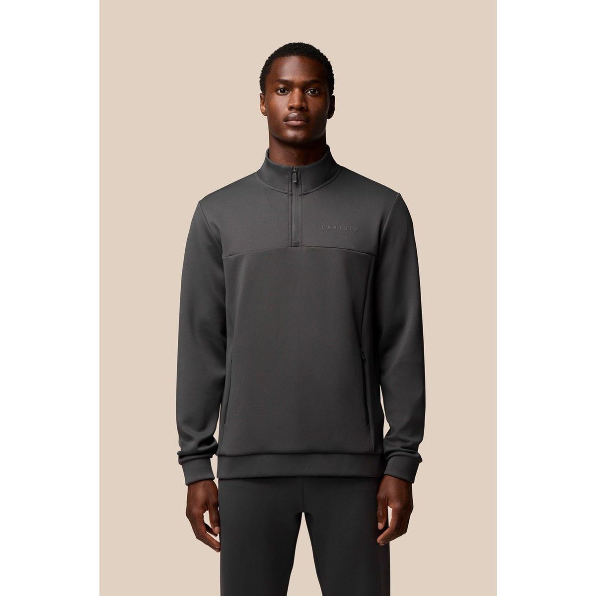 Castore Scuba 1/4 Zip Polyester Herren Sweatshirt in Grau