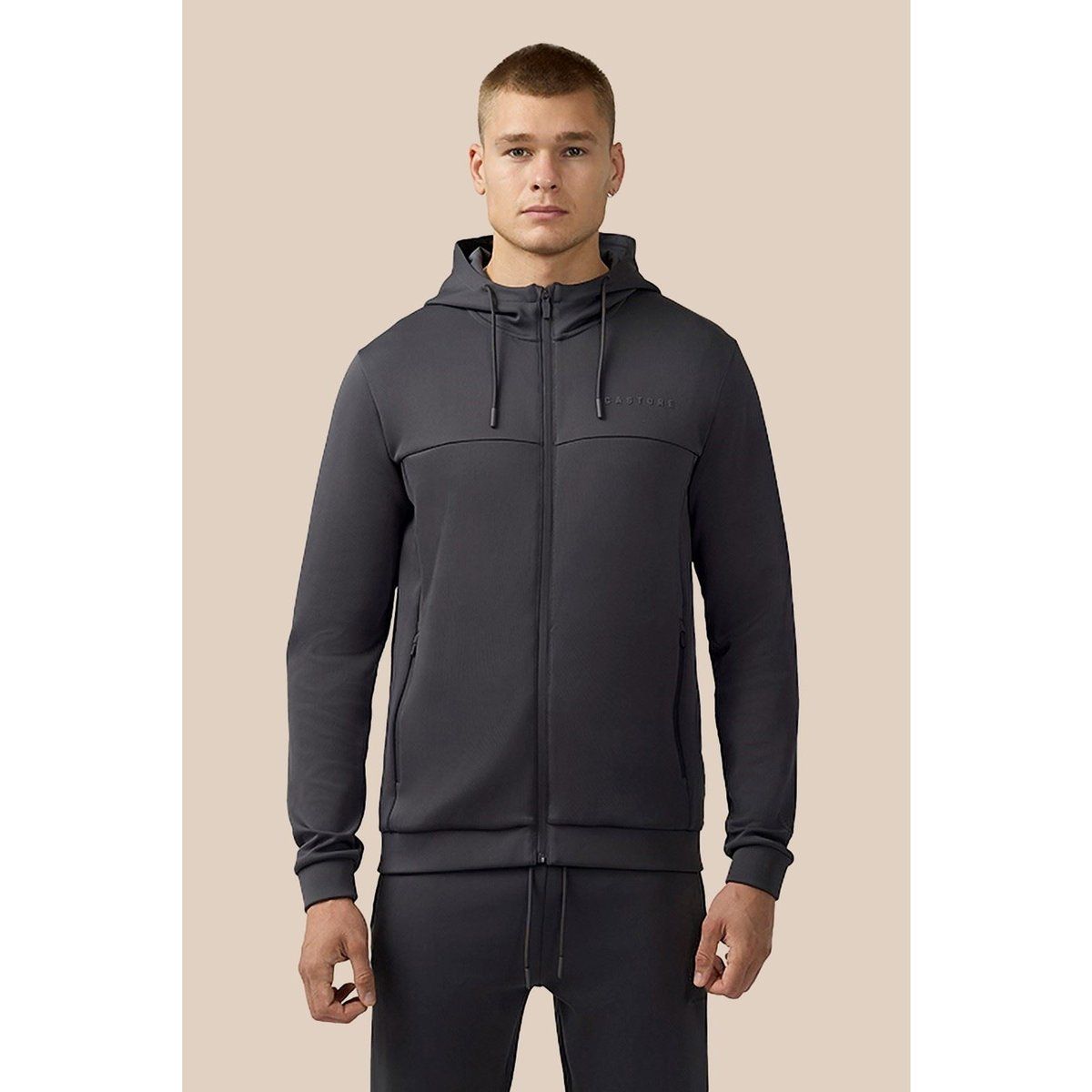 Castore Scuba Vollzip-Hoodie aus Polyester für Herren in Grau