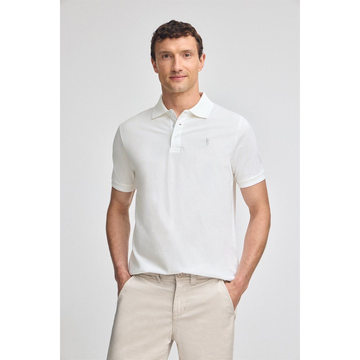 Klassisches Piqué-Baumwoll-Poloshirt
