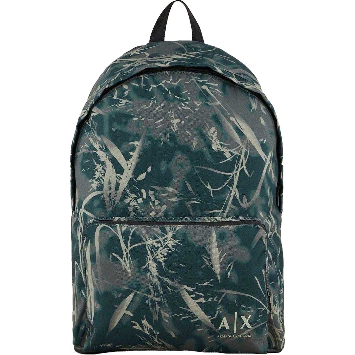 Rucksack mit Camouflage-Muster und Logo