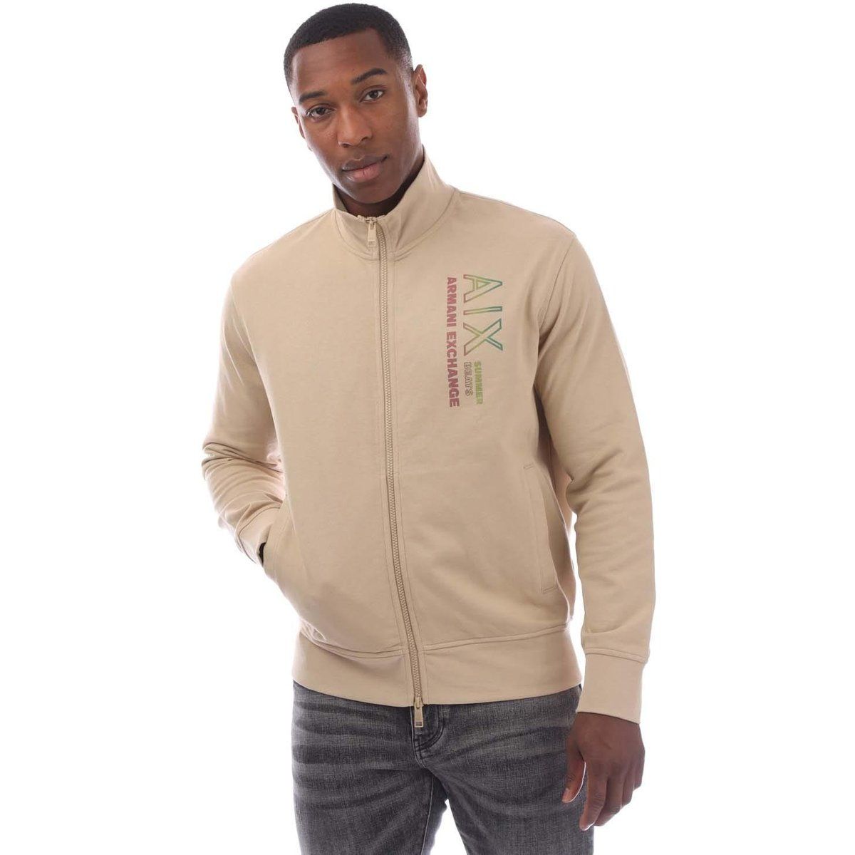 Herren Sweatshirt Jacke mit Reißverschluss