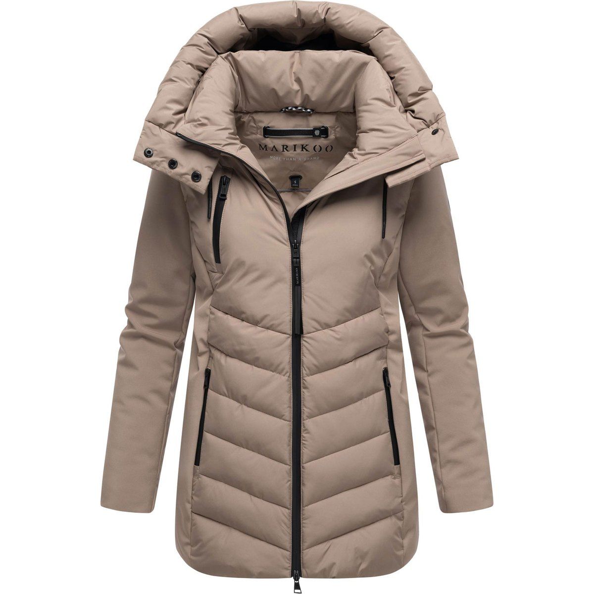 Softshell Wintermantel mit Kapuze