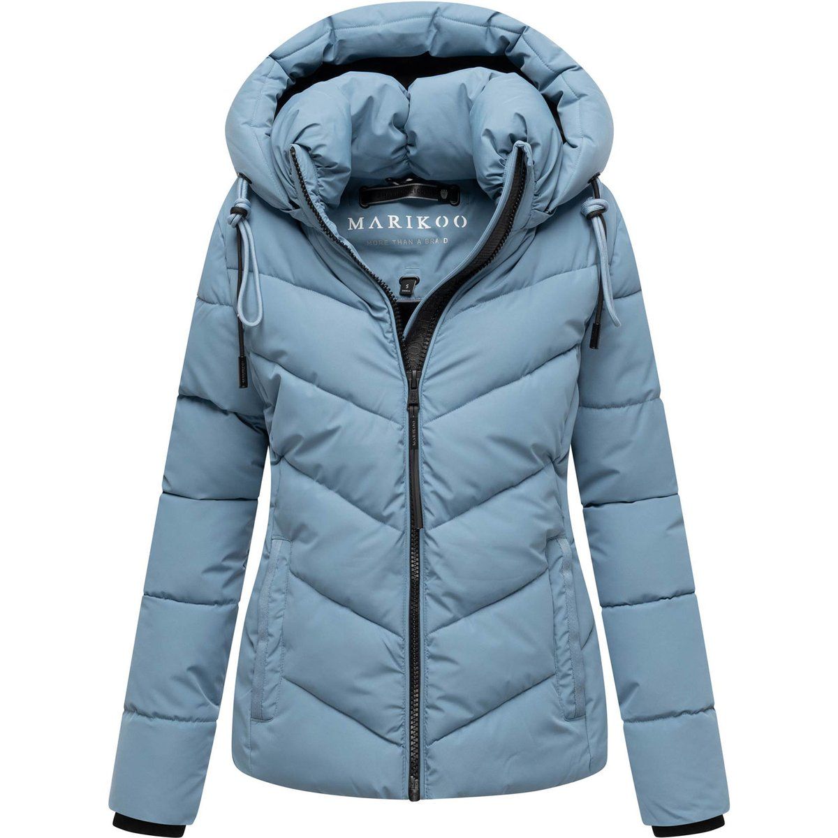 Gesteppte Pufferjacke mit abnehmbarer Kapuze