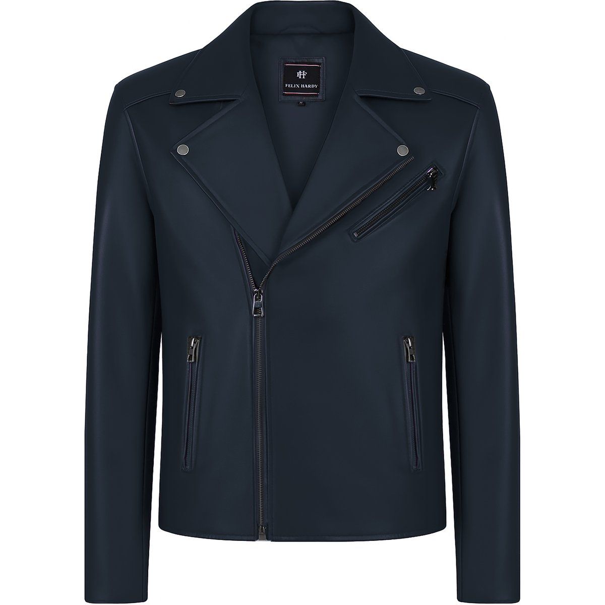 Klassische Bikerjacke aus Kunstleder