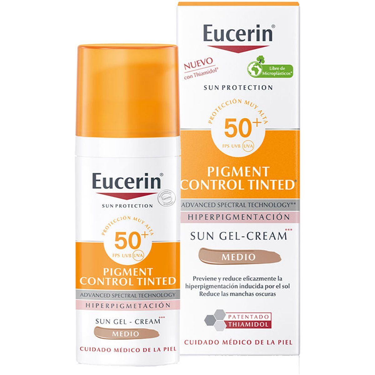 Getönte Sonnencreme-Gel SPF50