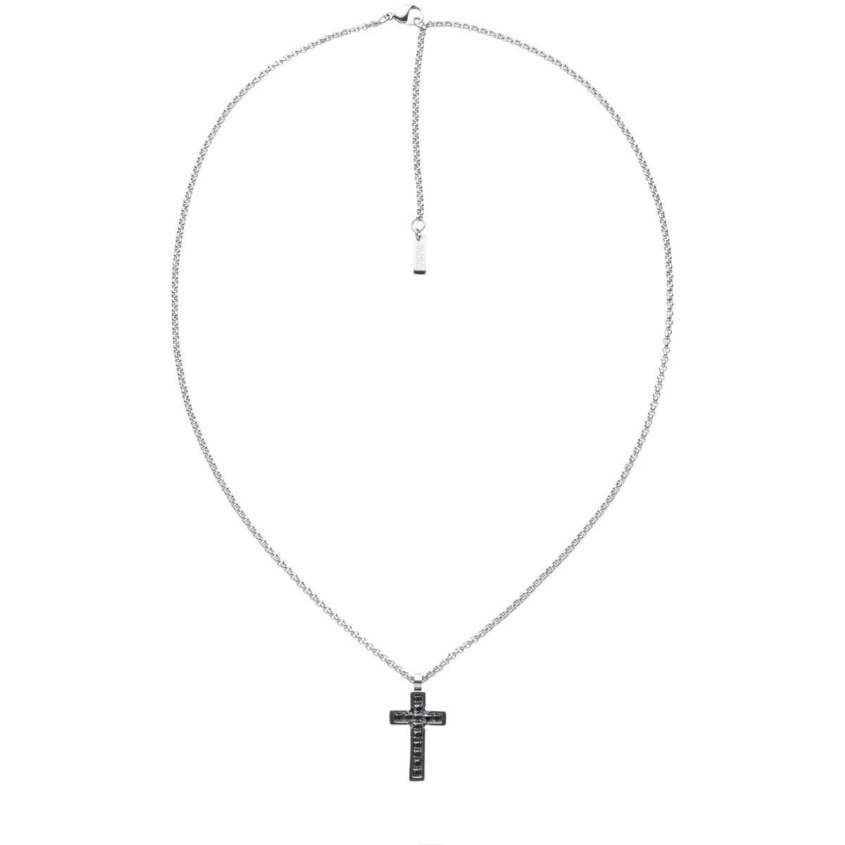 Edelstahl Halskette mit Kreuz-Anhänger