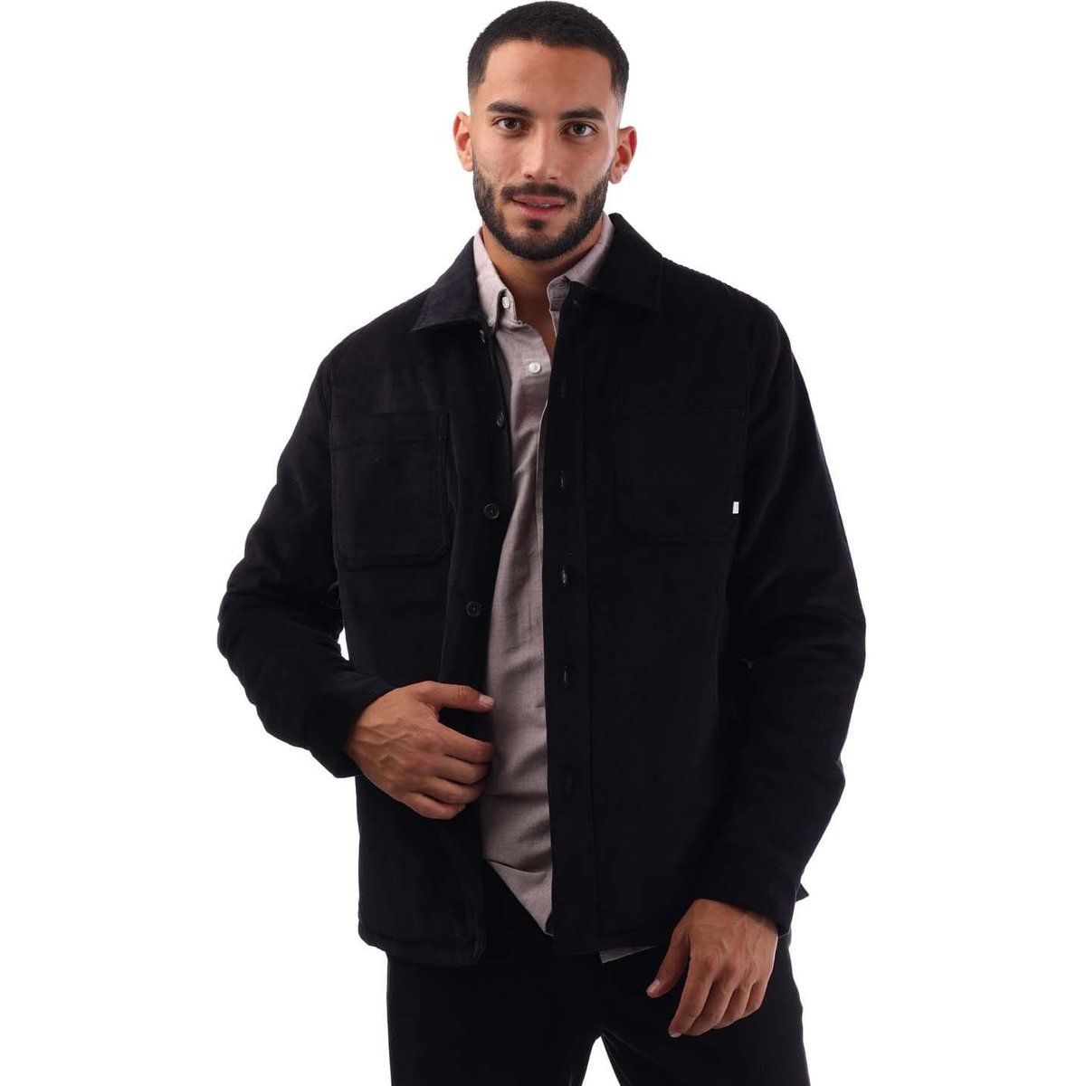 Cord Overshirt Jacke mit Knöpfen