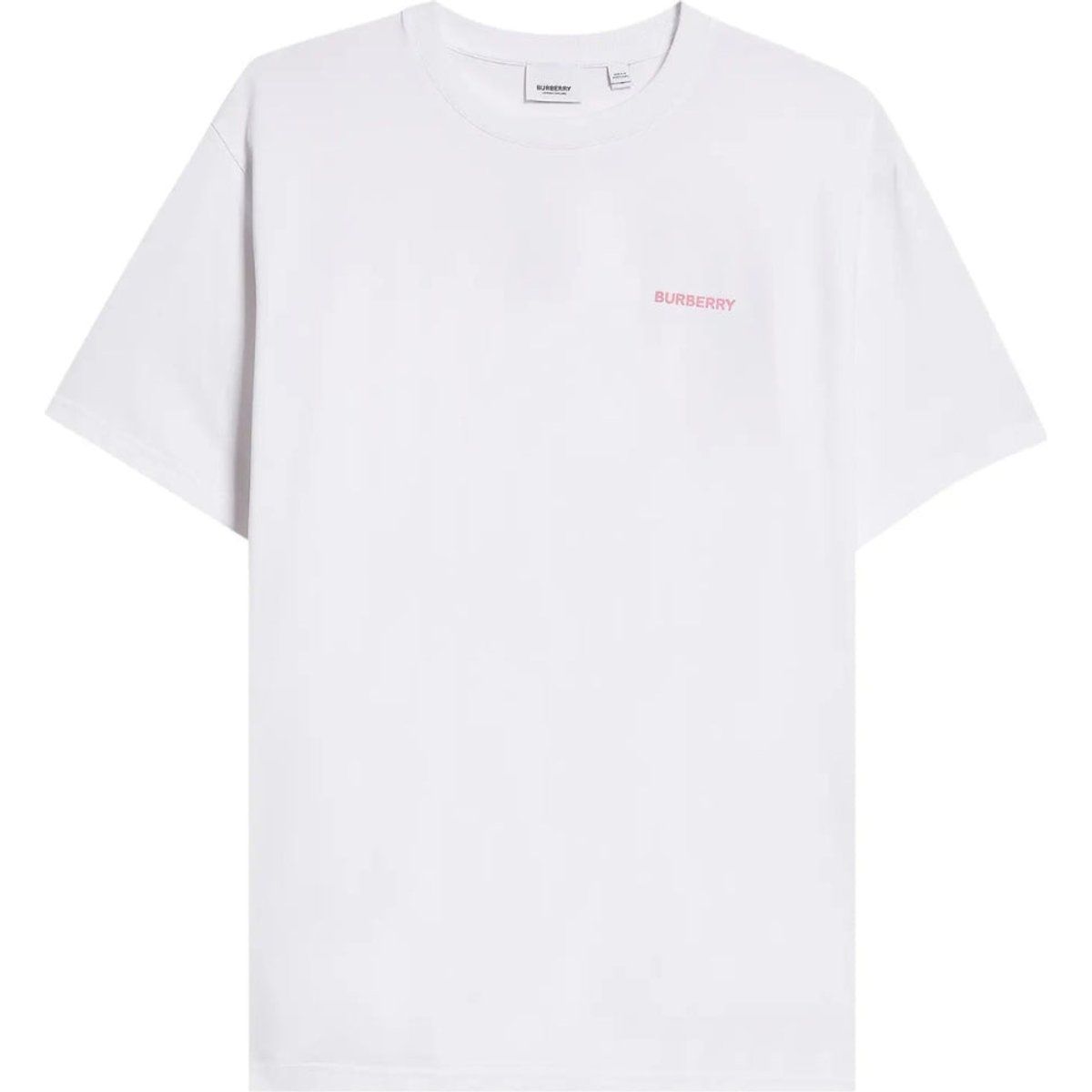 Weißes T-Shirt mit Rundhalsausschnitt aus Baumwolle