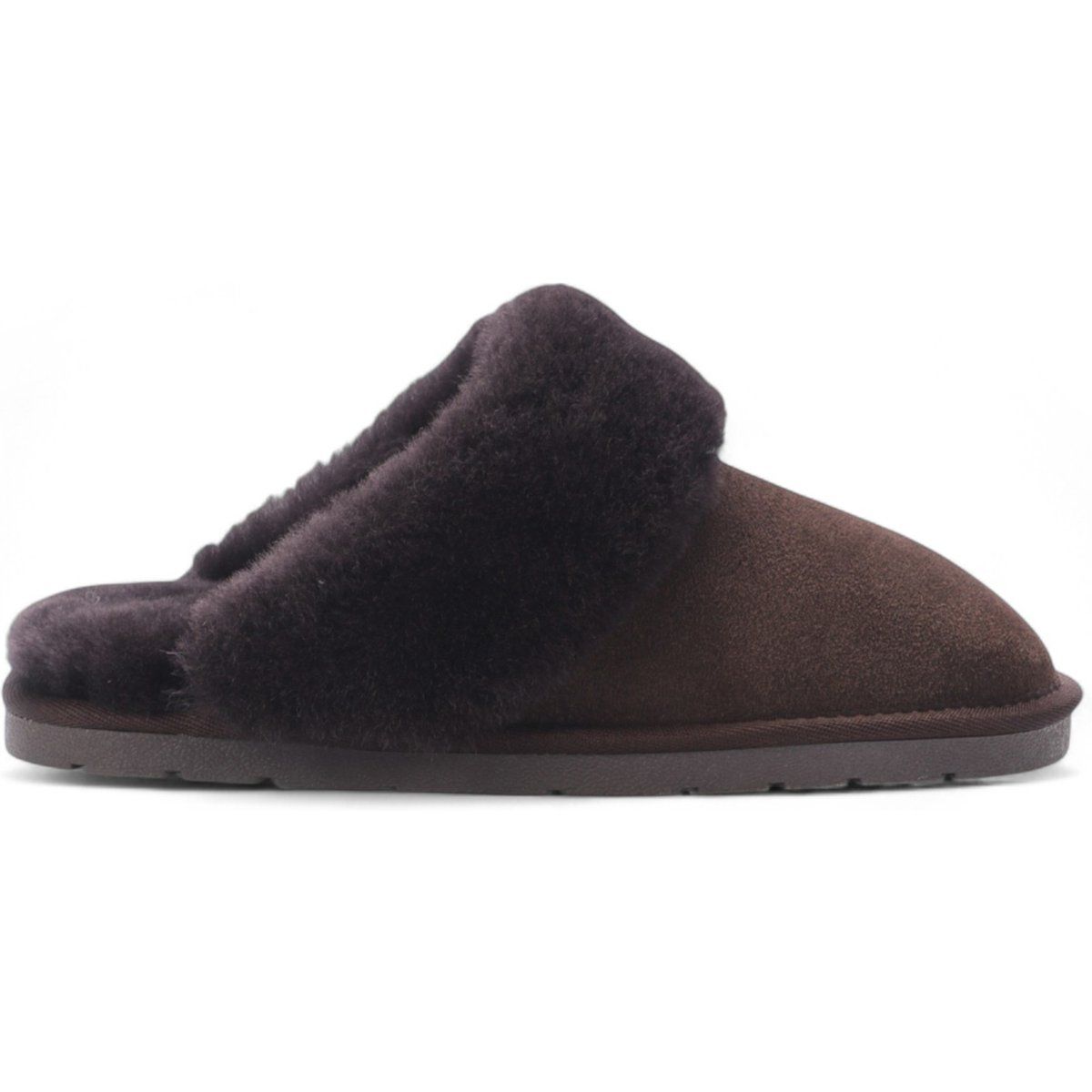 Echte Shearling-Wildleder-Hausschuhe für Damen
