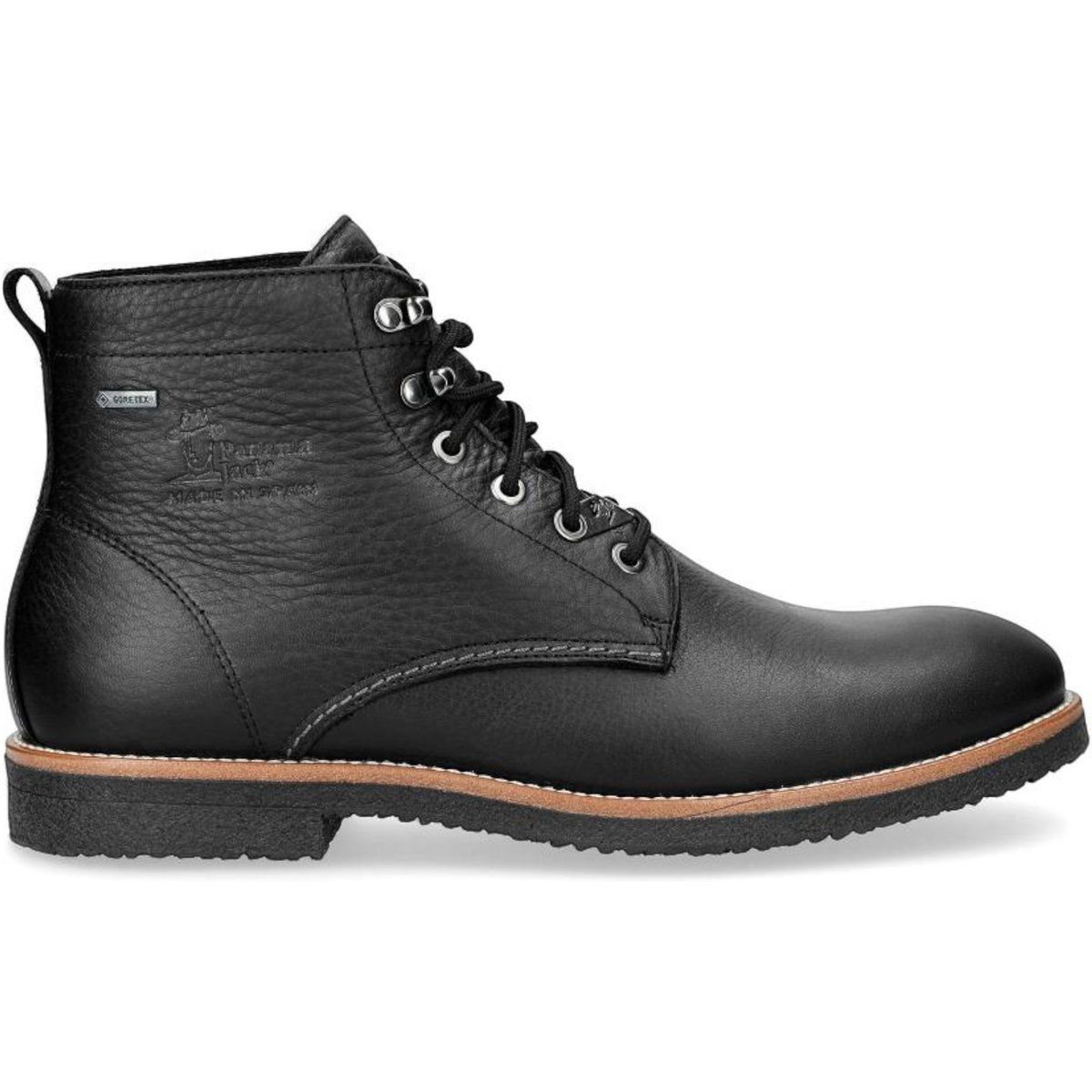 Schwarze Herren Leder Stiefeletten