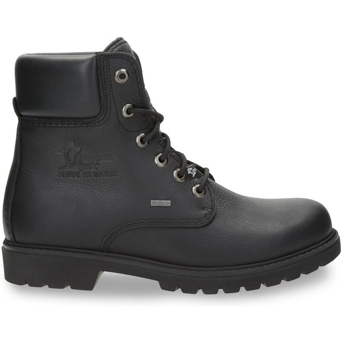 Schwarze Stiefeletten aus Leder