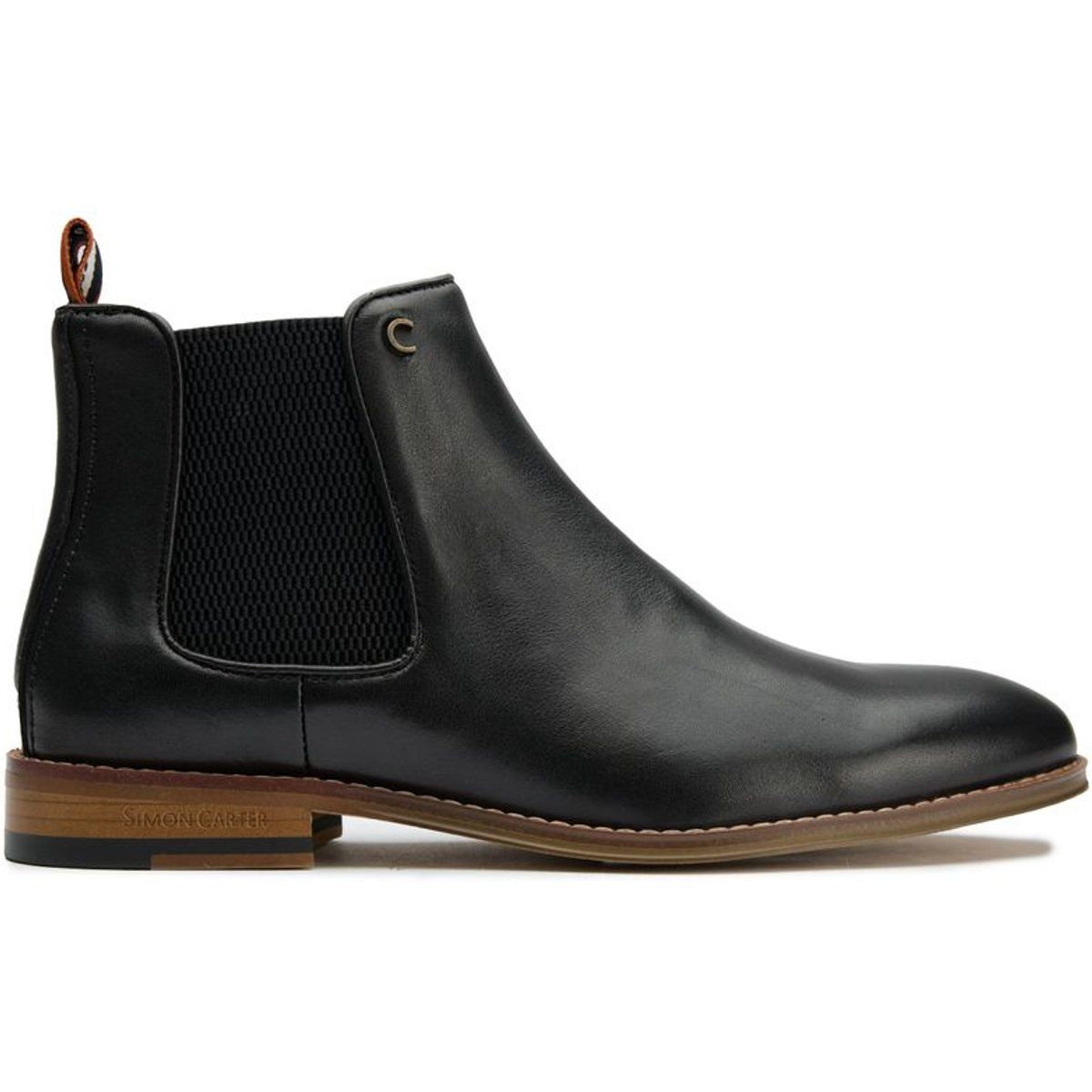 Klassische Chelsea Lederstiefeletten