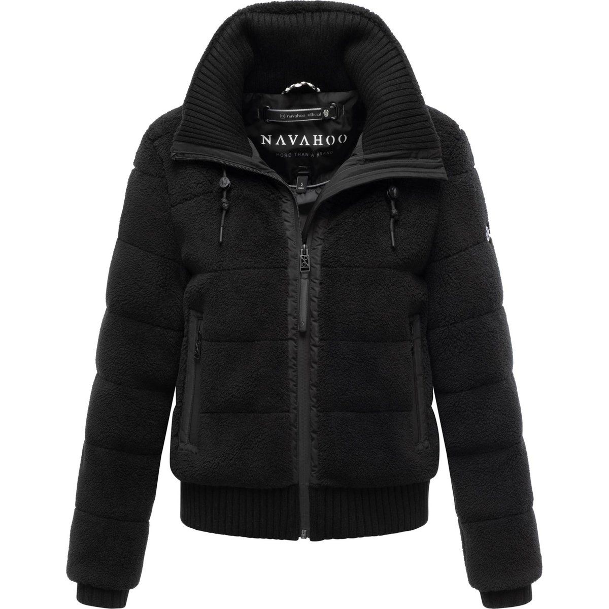 Kuschelige Teddy-Fleece Winterjacke mit Wattierung