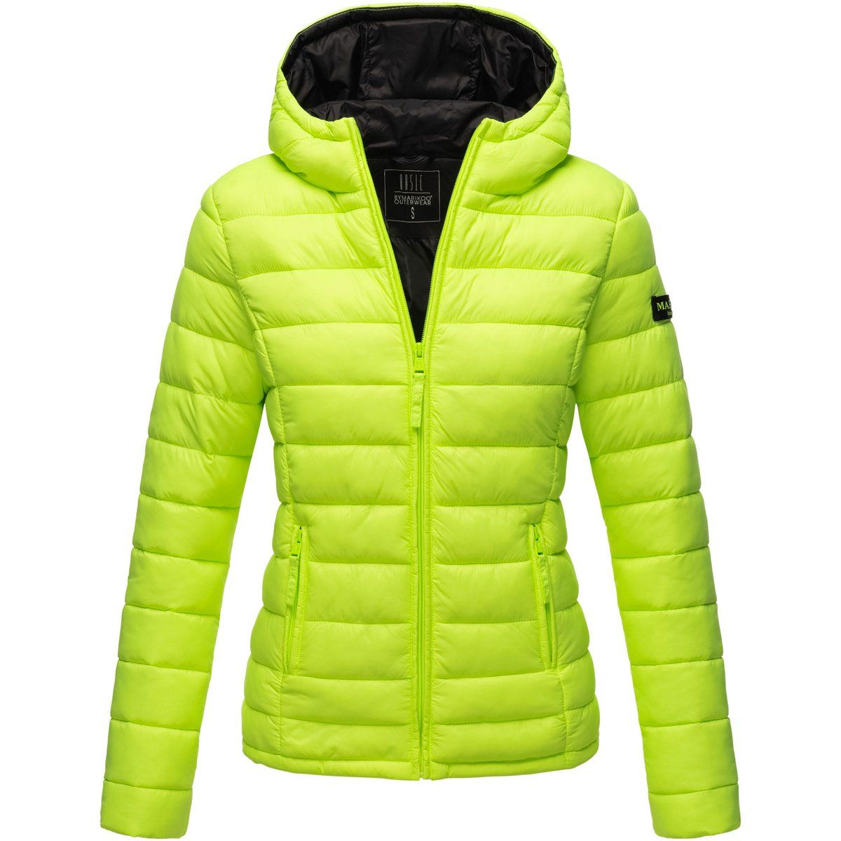 Leichte gesteppte Pufferjacke mit Kapuze