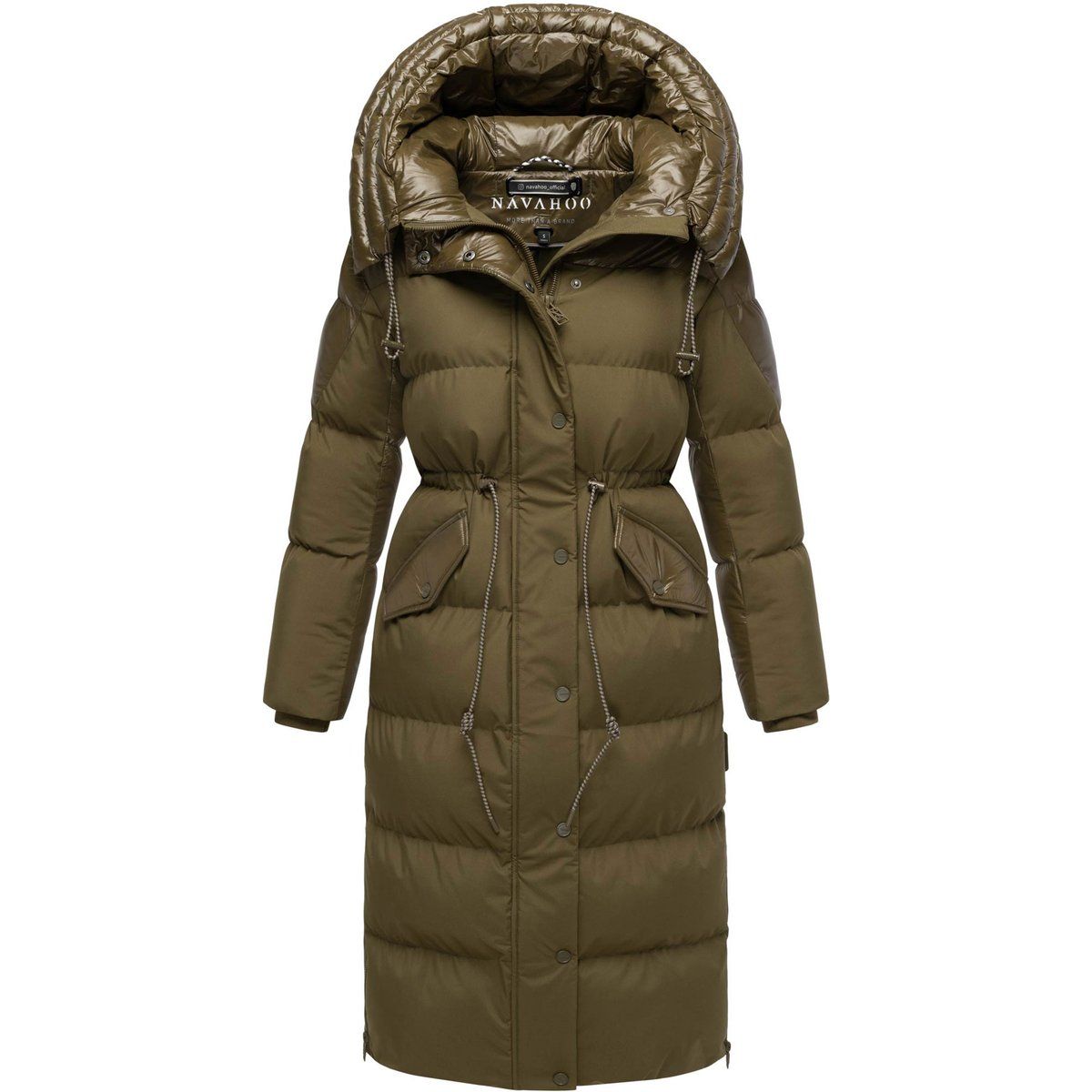 Eleganter gepolsterter Winter-Maximantel