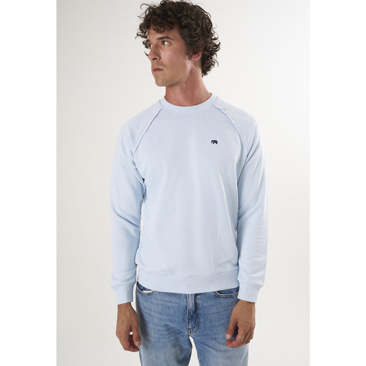 Klassisches Sweatshirt mit Rundhalsausschnitt