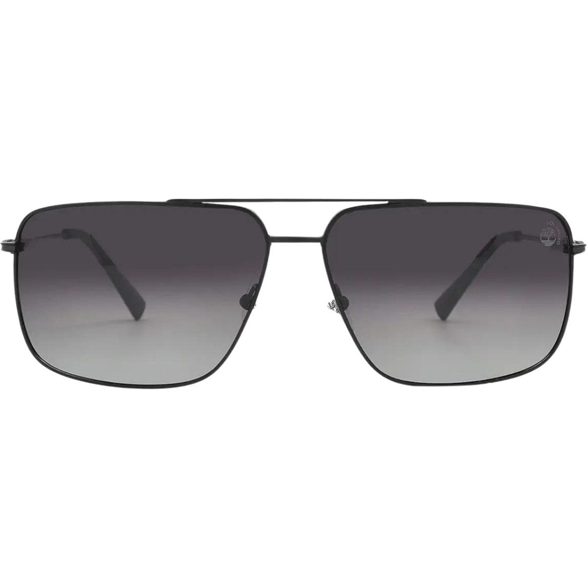 Mattschwarze quadratische Pilotenbrille