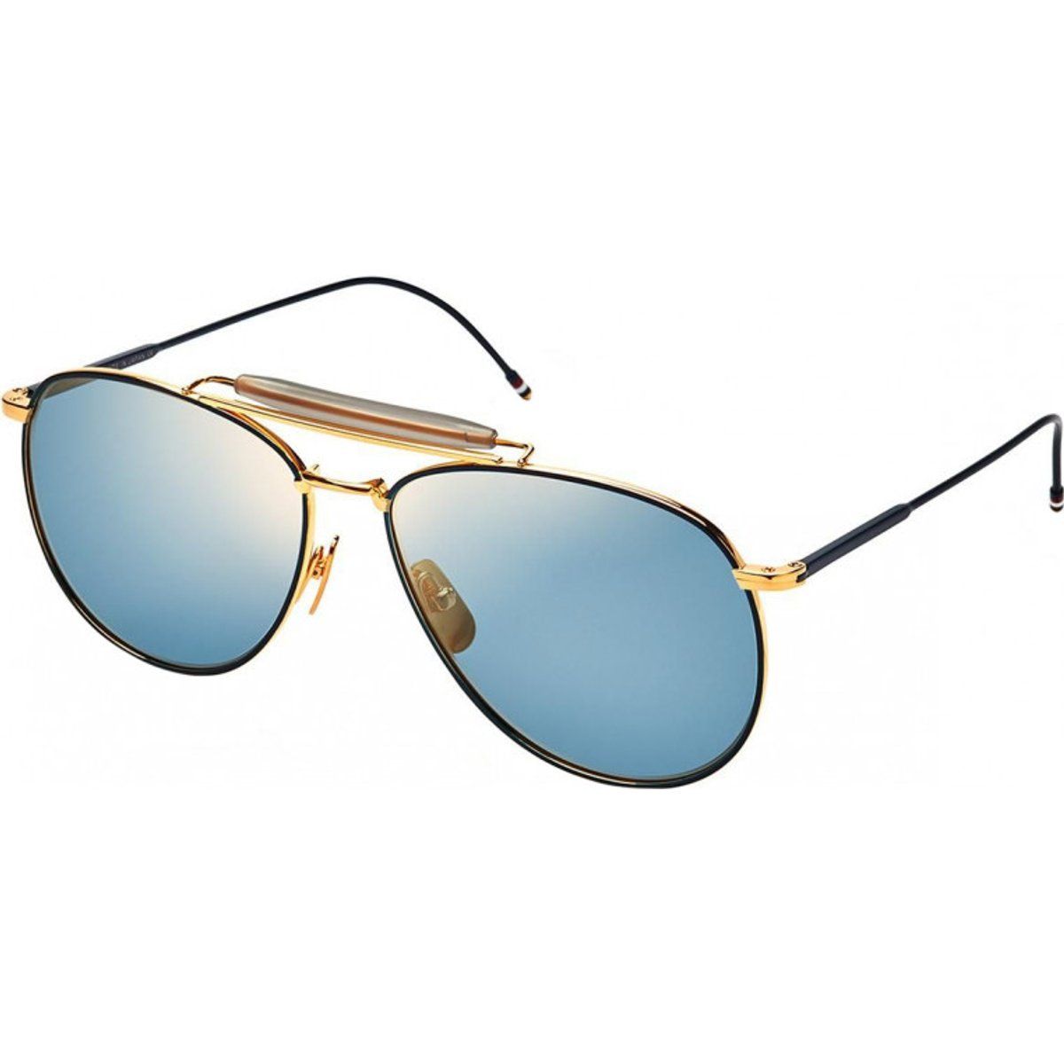 Aviator Sonnenbrille mit Brauensteg-Detail