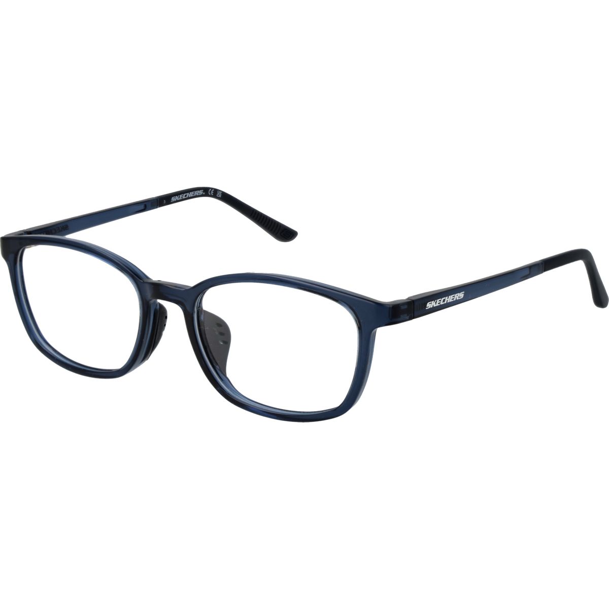 Ovale Vollrandbrille in Blau