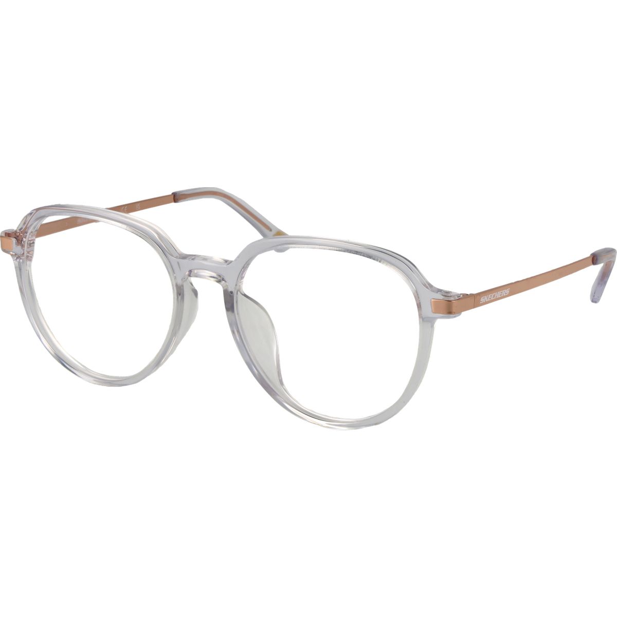 Runde transparente Acetat-Brille