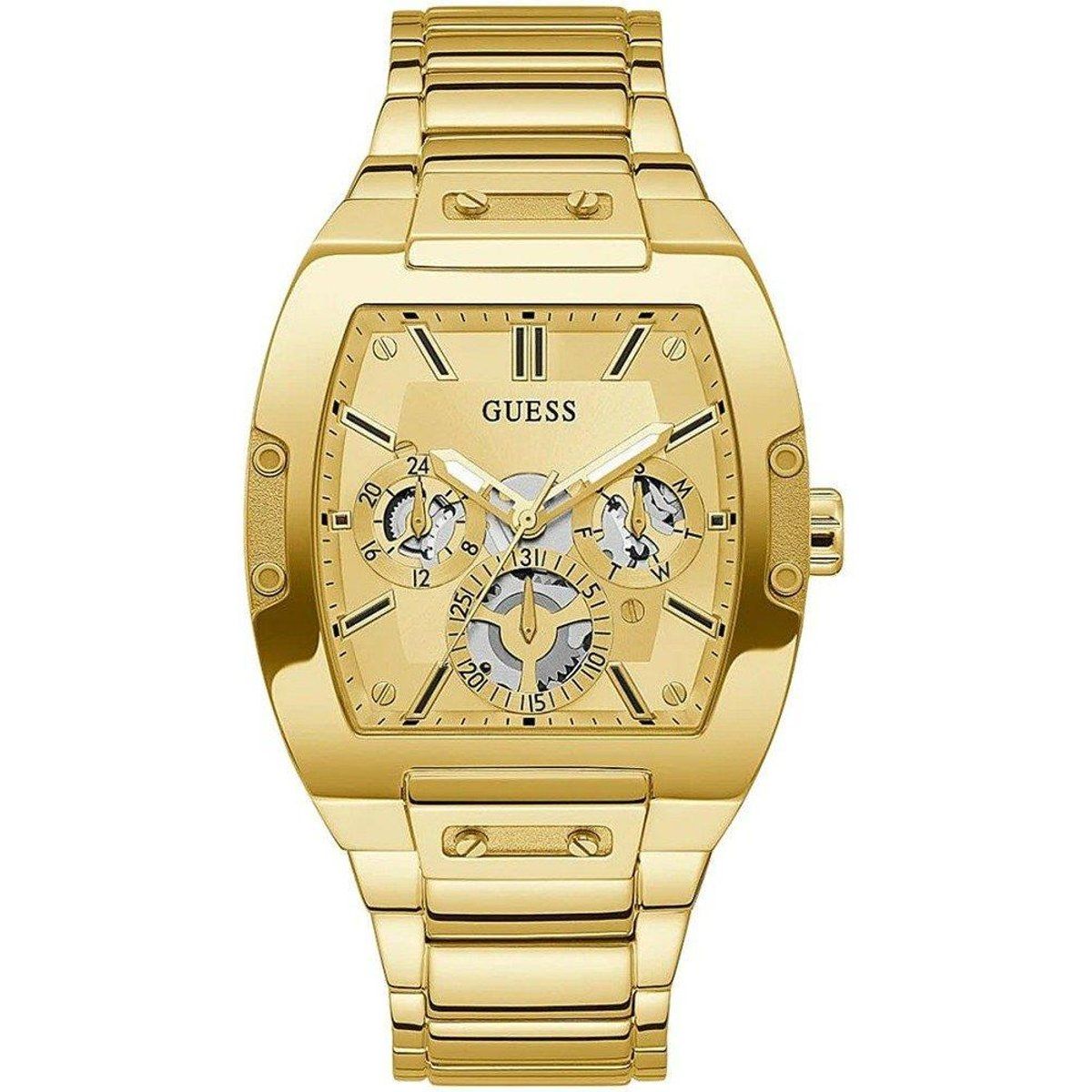 Goldene Edelstahl-Chronograph-Uhr