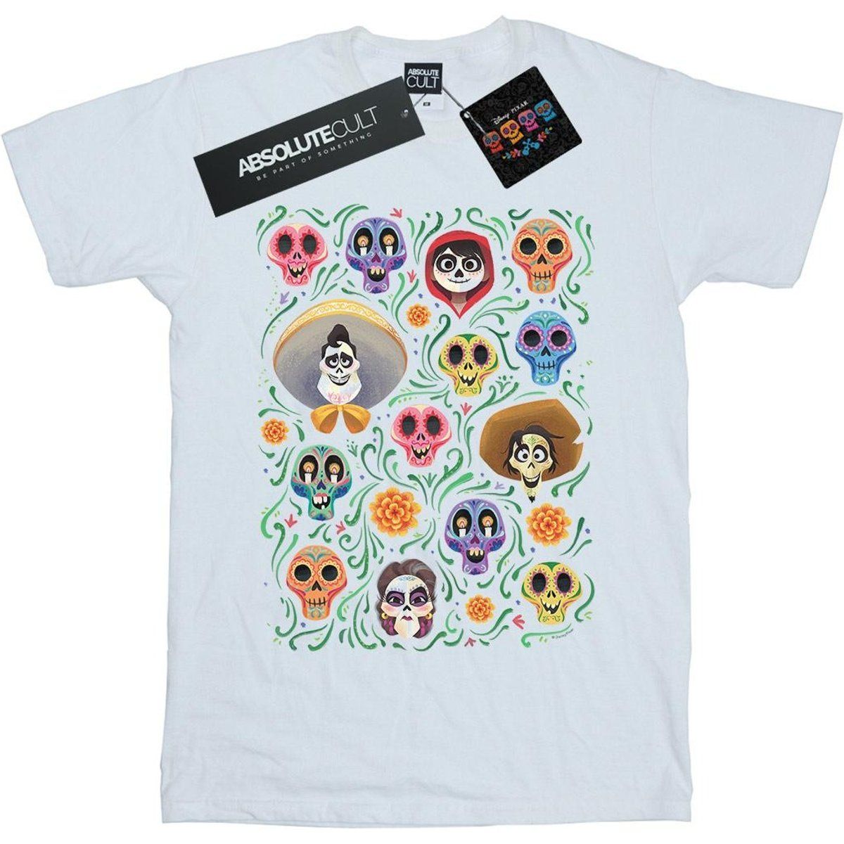 Disney Coco Buntes Totenköpfe Grafik T-Shirt