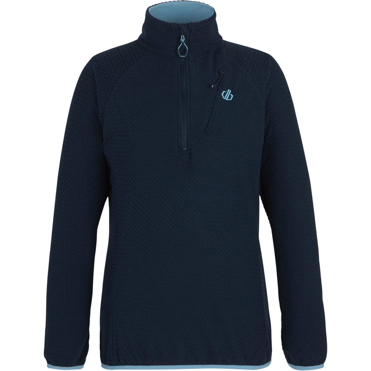 Damen Fleece-Pullover-Oberteil mit Viertelreißverschluss