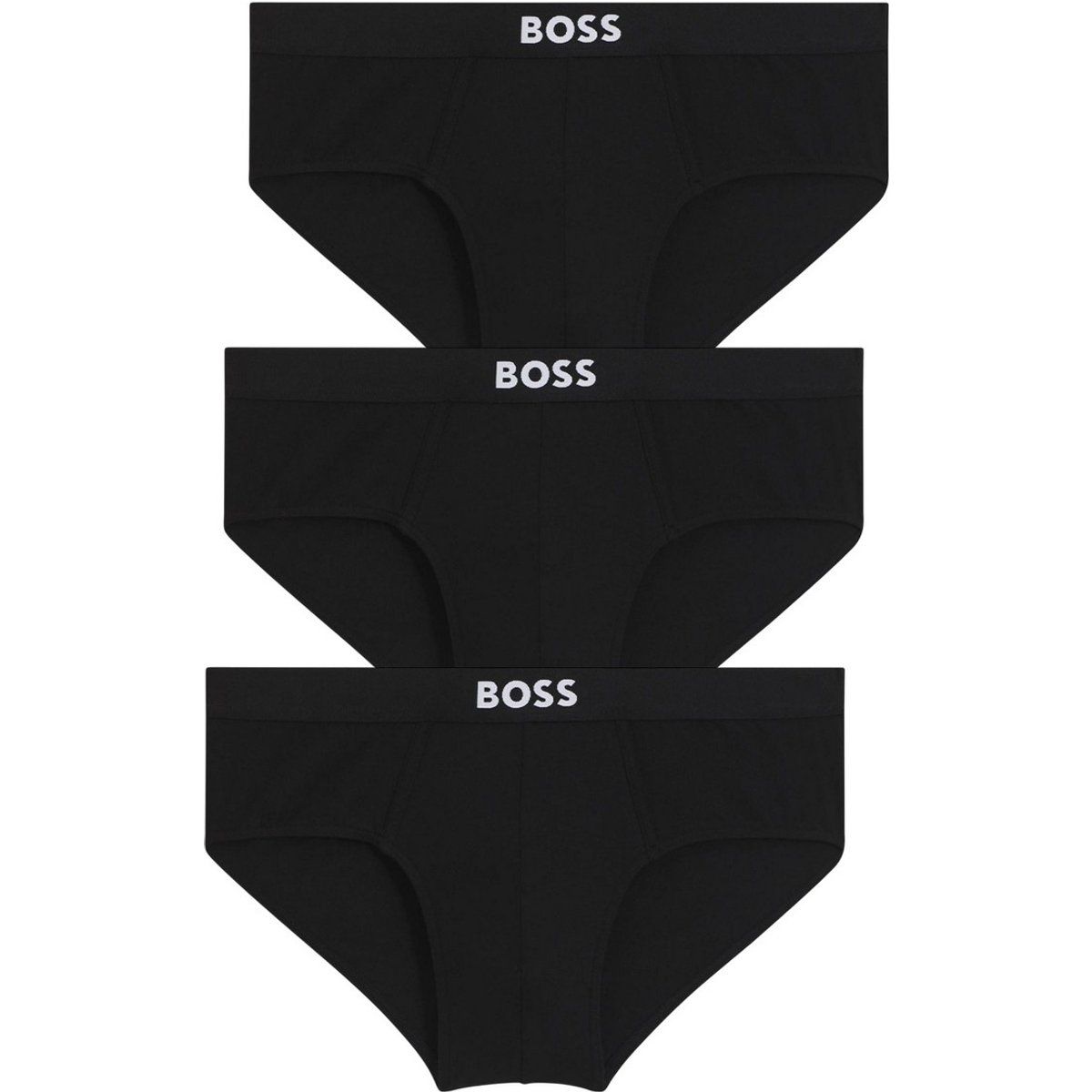 Herren Slips 3er-Pack Schwarz