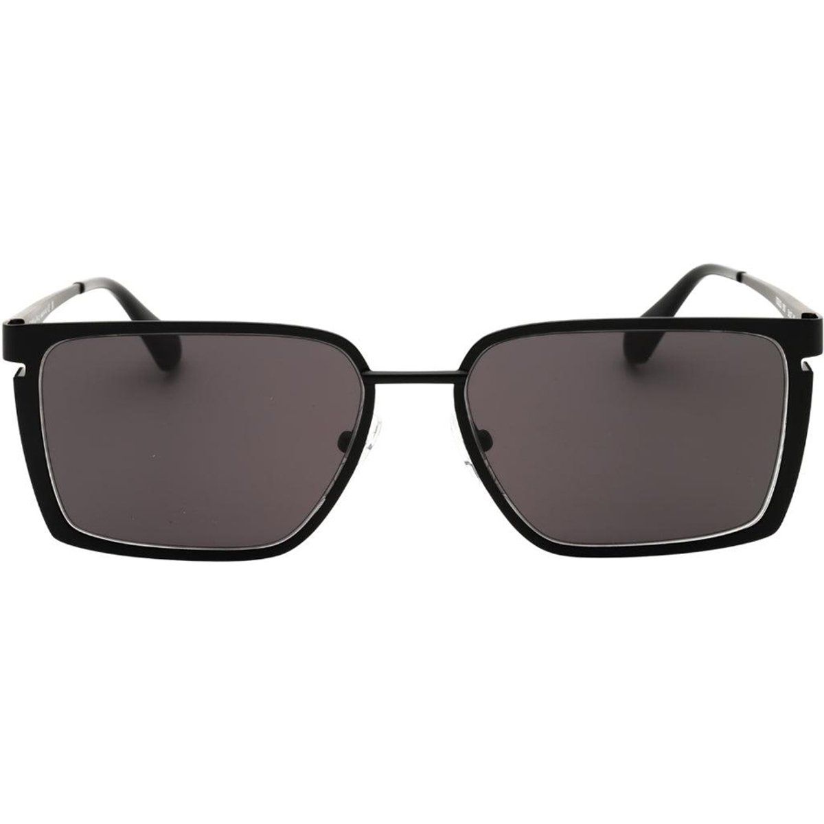 Off White - "Yoder" Sonnenbrille für Herren, Kunststoff (Schwarz/Dunkelgrau)