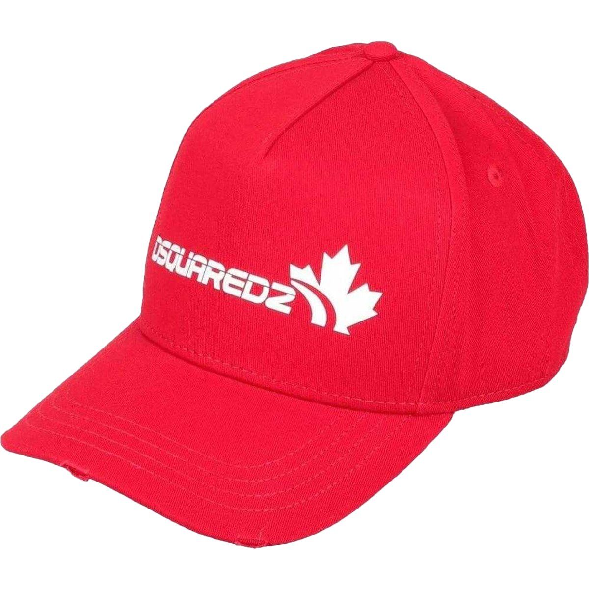 DSquared2 Familienlogo Baseballkappe (Rot/Weiß)