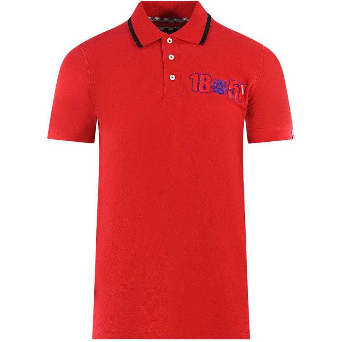 Aquascutum - "London 1851" Poloshirt für Herren/Damen Unisex (Rot)
