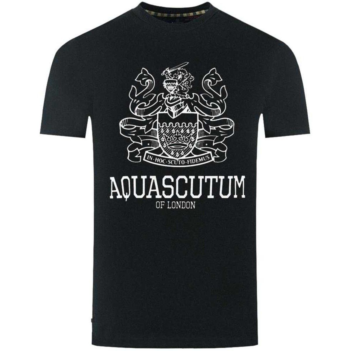 Aquascutum - "London Aldis" T-Shirt für Herren (Schwarz)