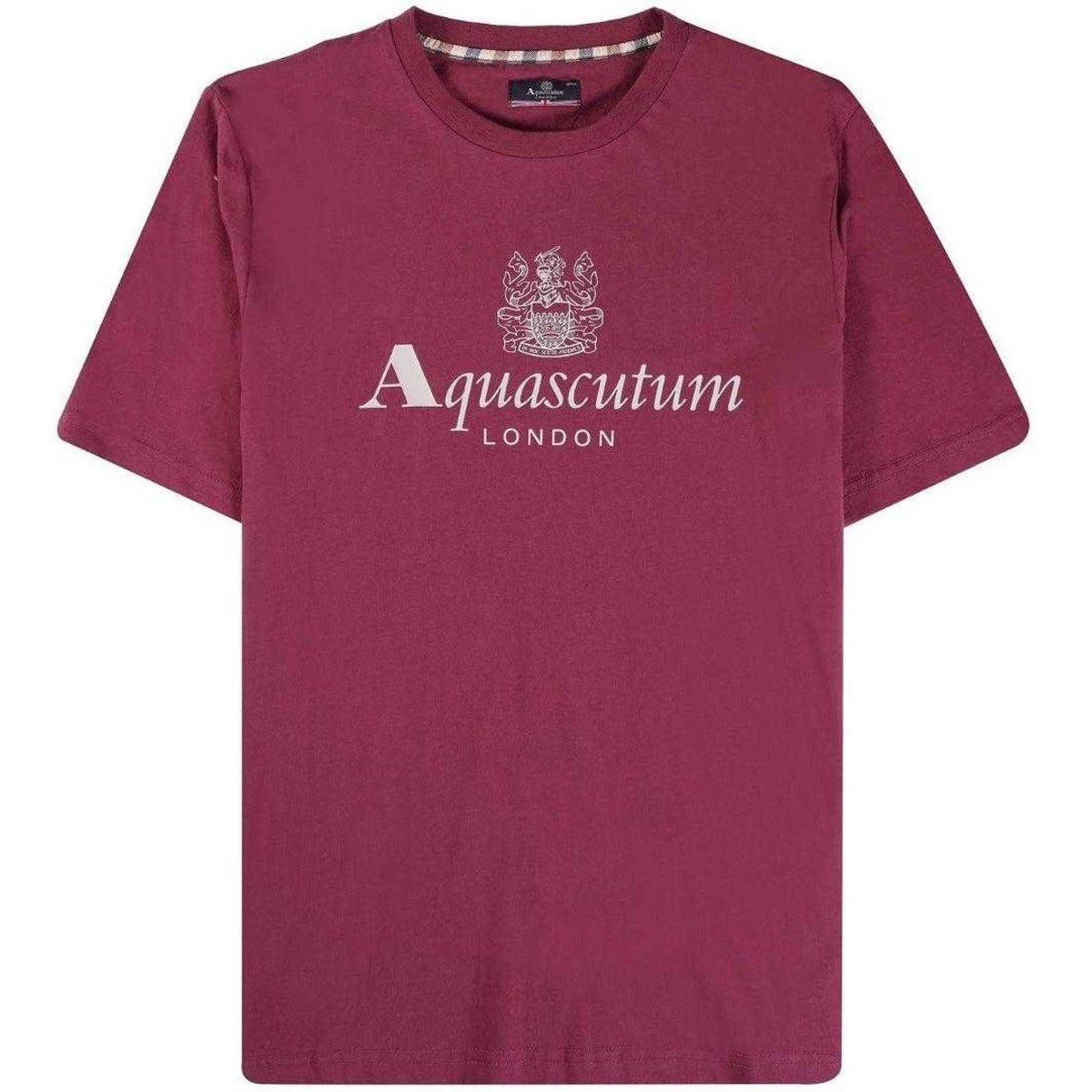 Aquascutum - "Active" T-Shirt für Herren (Burgunderrot)