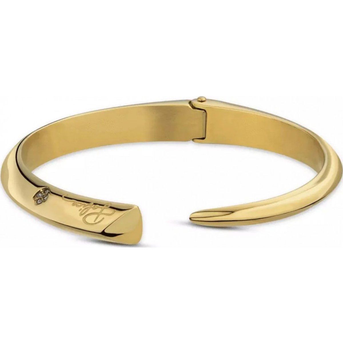 Minimalistisches goldfarbenes Armreif
