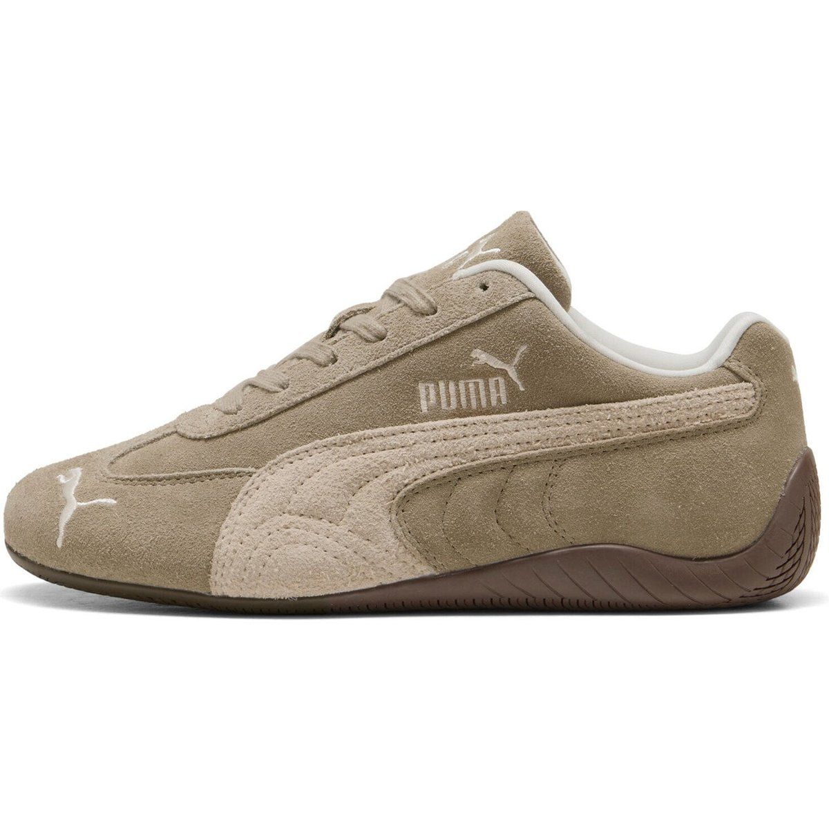 Flache Suede Motorsport-Sneaker