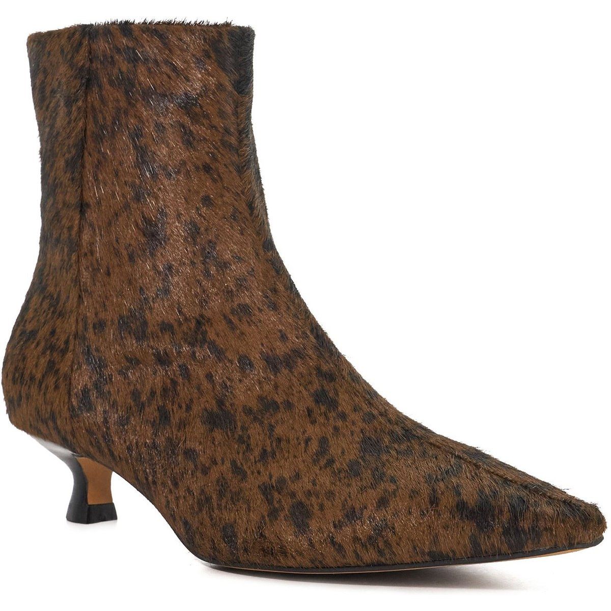 Dune Odore Leder Damen Tan Absatz Stiefeletten
