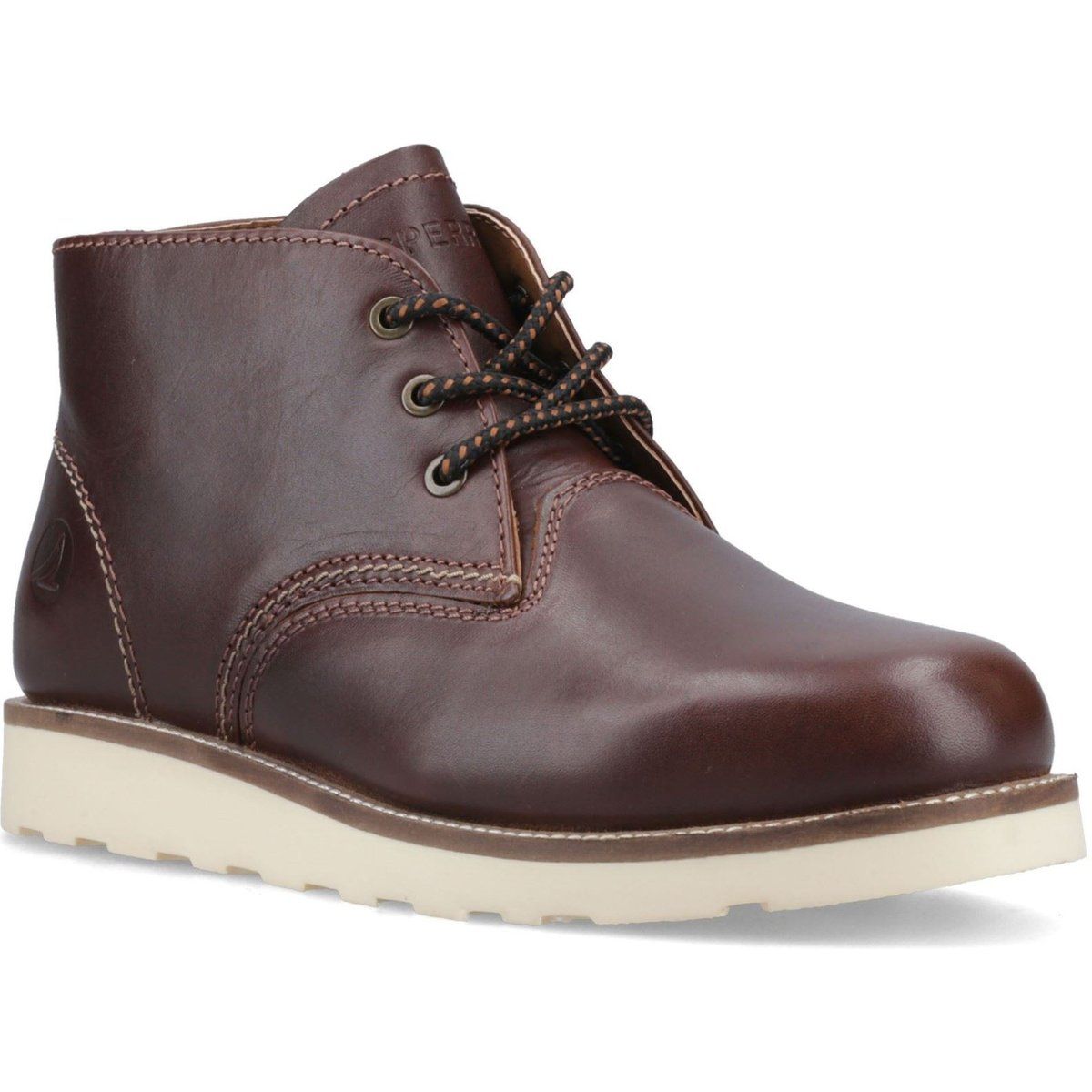 Sperry Portland Leder Herren Schokoladen-Ankle Boots