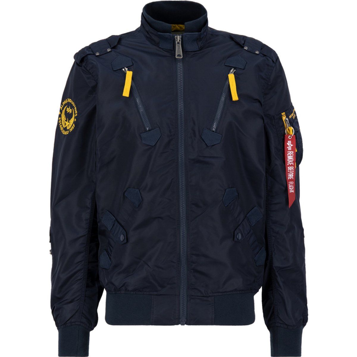 Leichte Bomberjacke im Militärstil