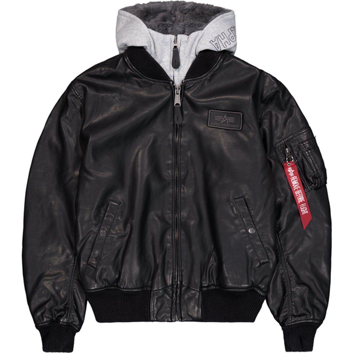 MA-1 Bomberjacke aus Kunstleder