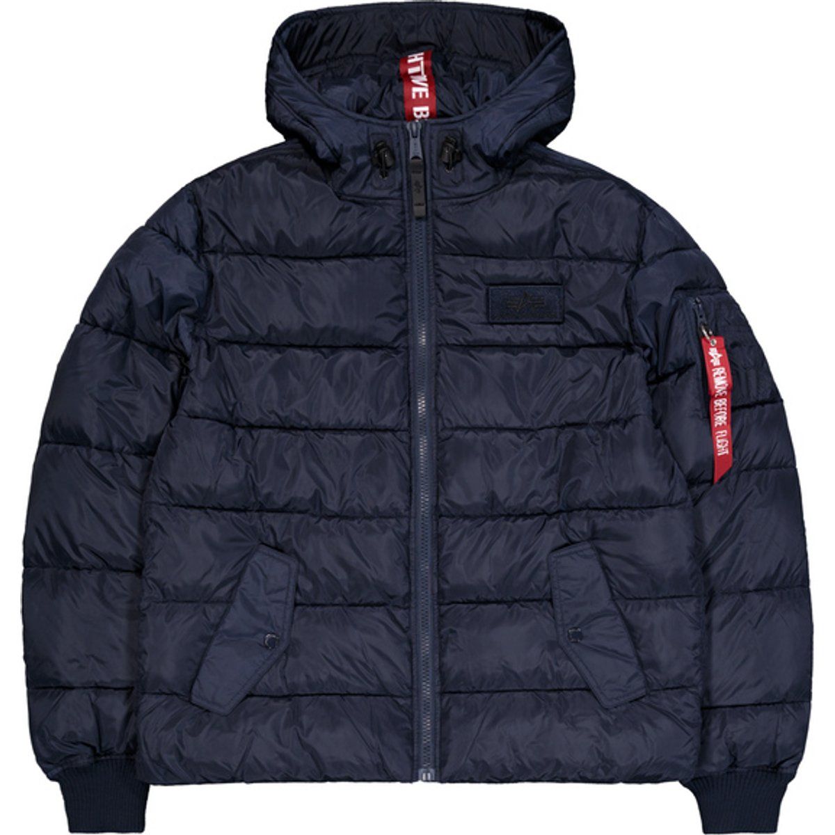 Kapuzen-Puffer Winterjacke Faux Down
