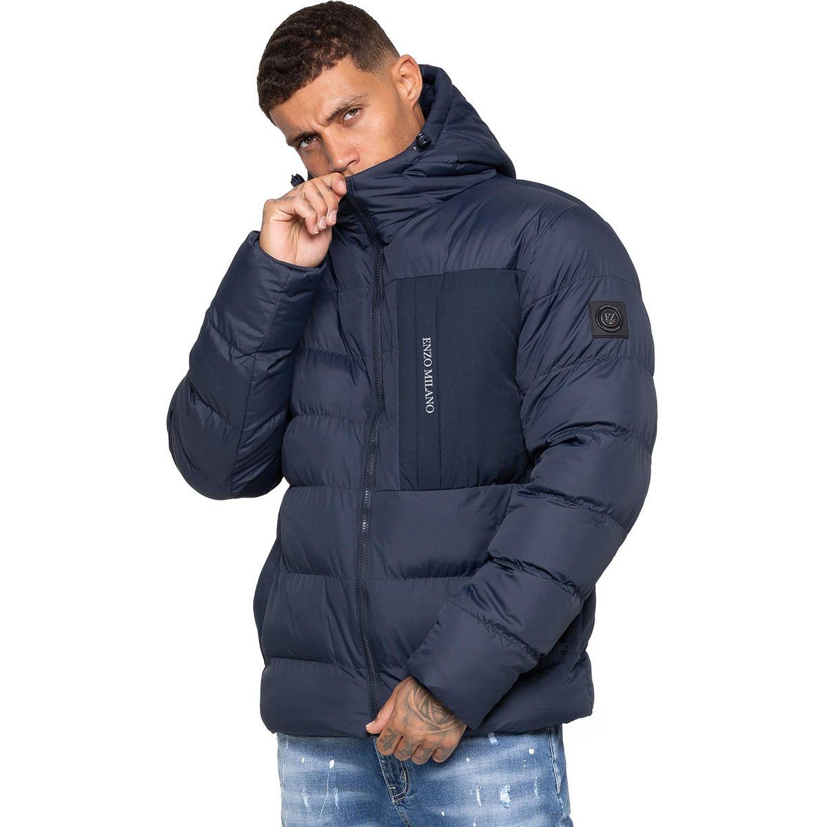Herren Kapuzen-Pufferjacke