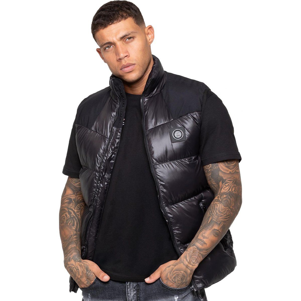Herren Gepolsterte Puffer Weste Gilet