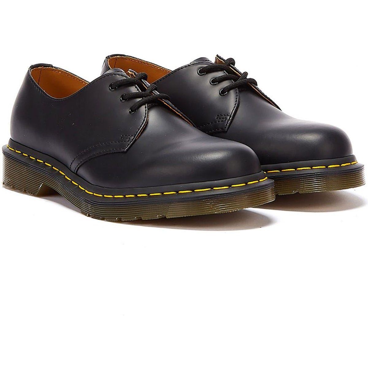 Kaufen Sie Dr. Martens Damen Schwarze 1461 Glatte Lederschuhe