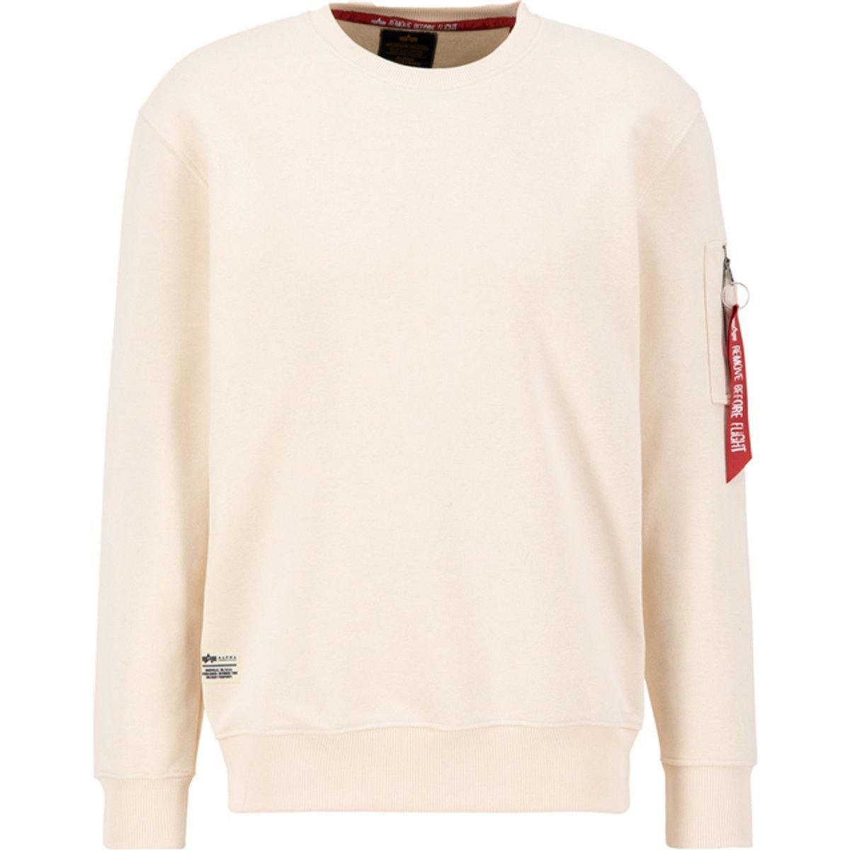 Militärisch inspiriertes Rundhals-Sweatshirt