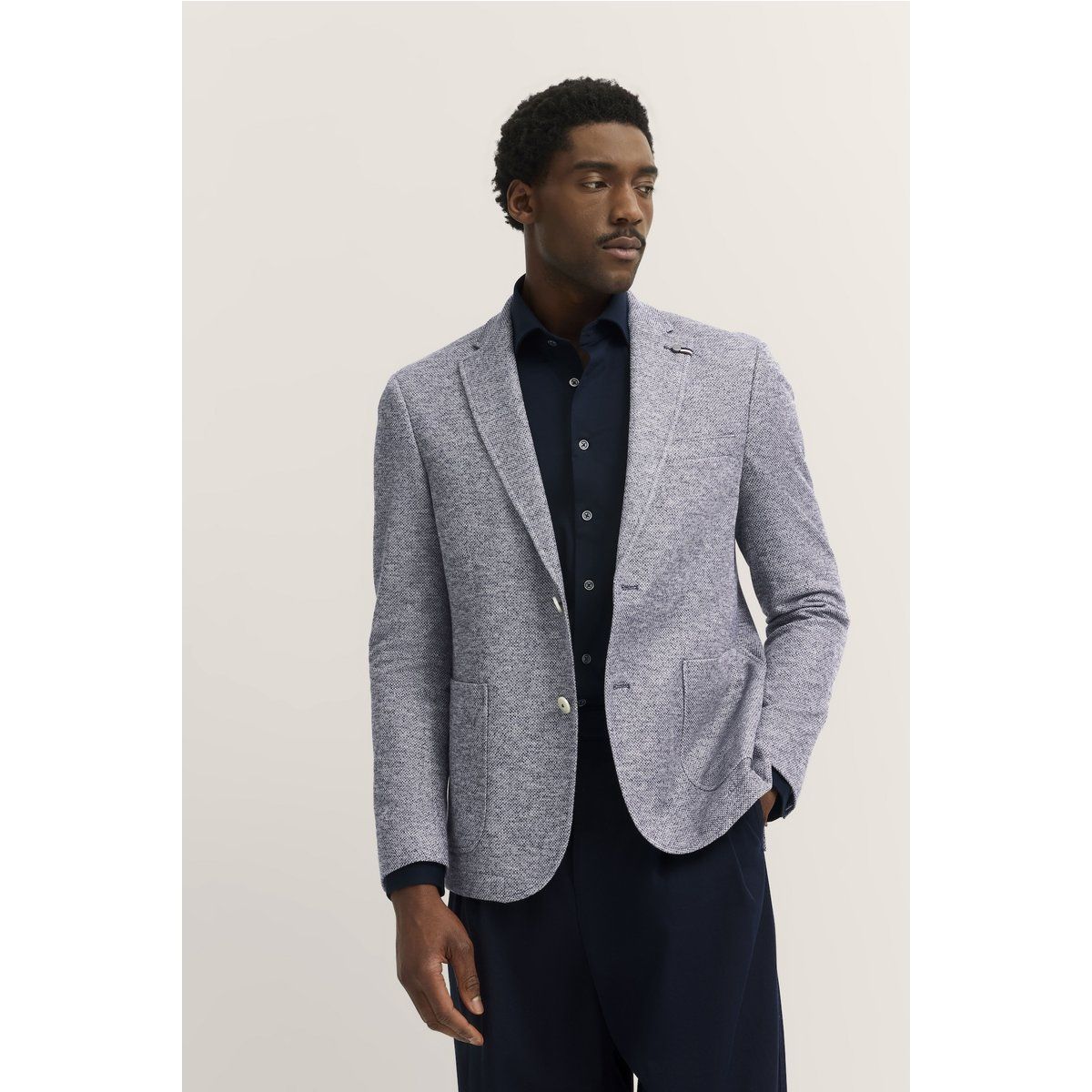 Herren Jersey Blazer mit Stretch und Struktur