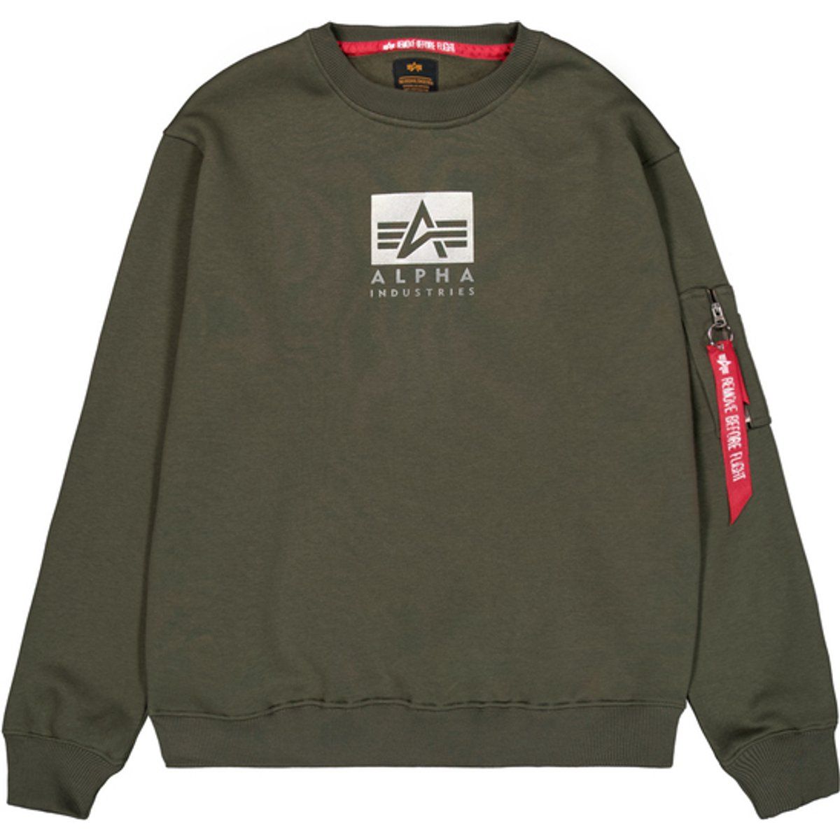 Alpha Industries Rundhals-Sweatshirt mit Logo