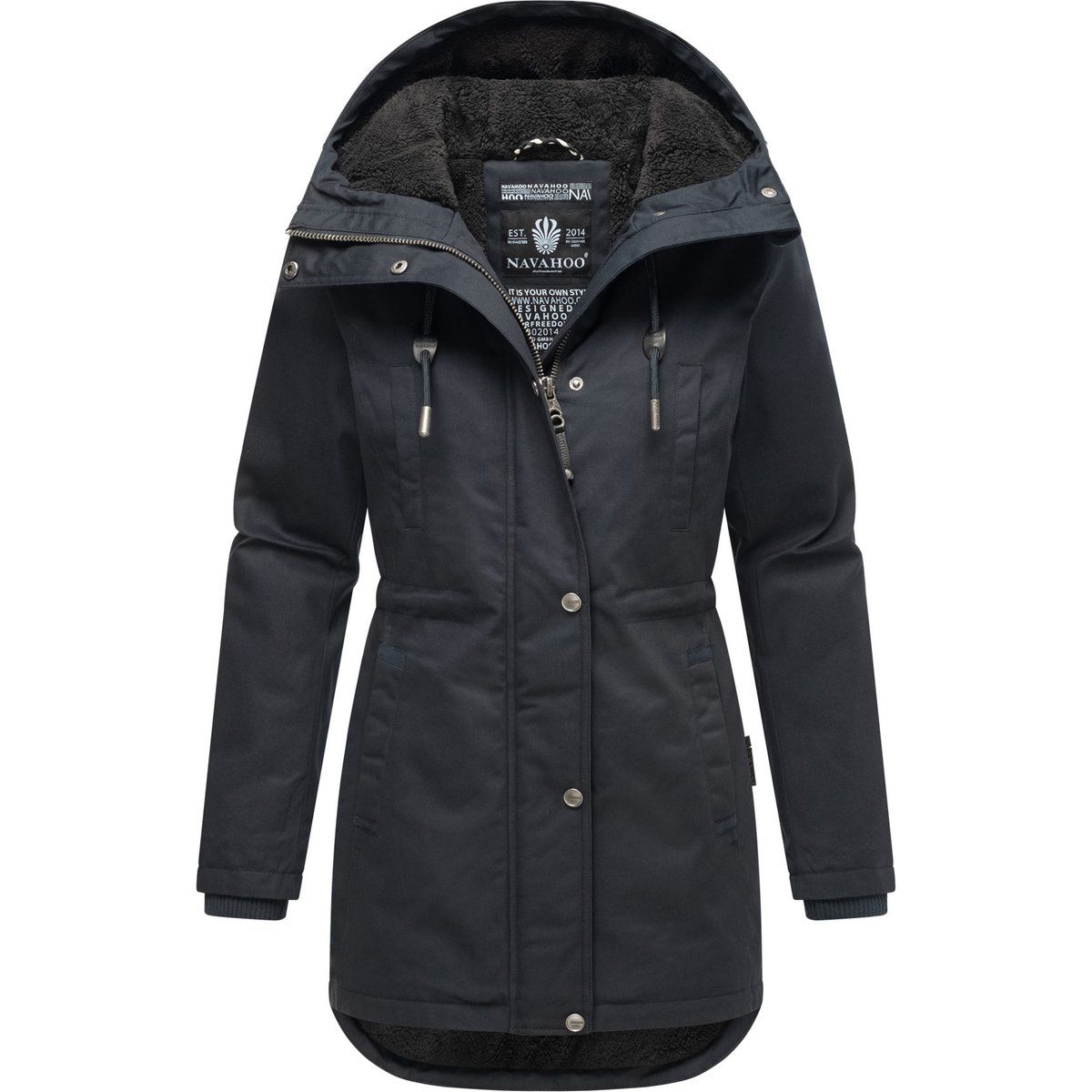Winterparka mit Teddyfutter und Kapuze